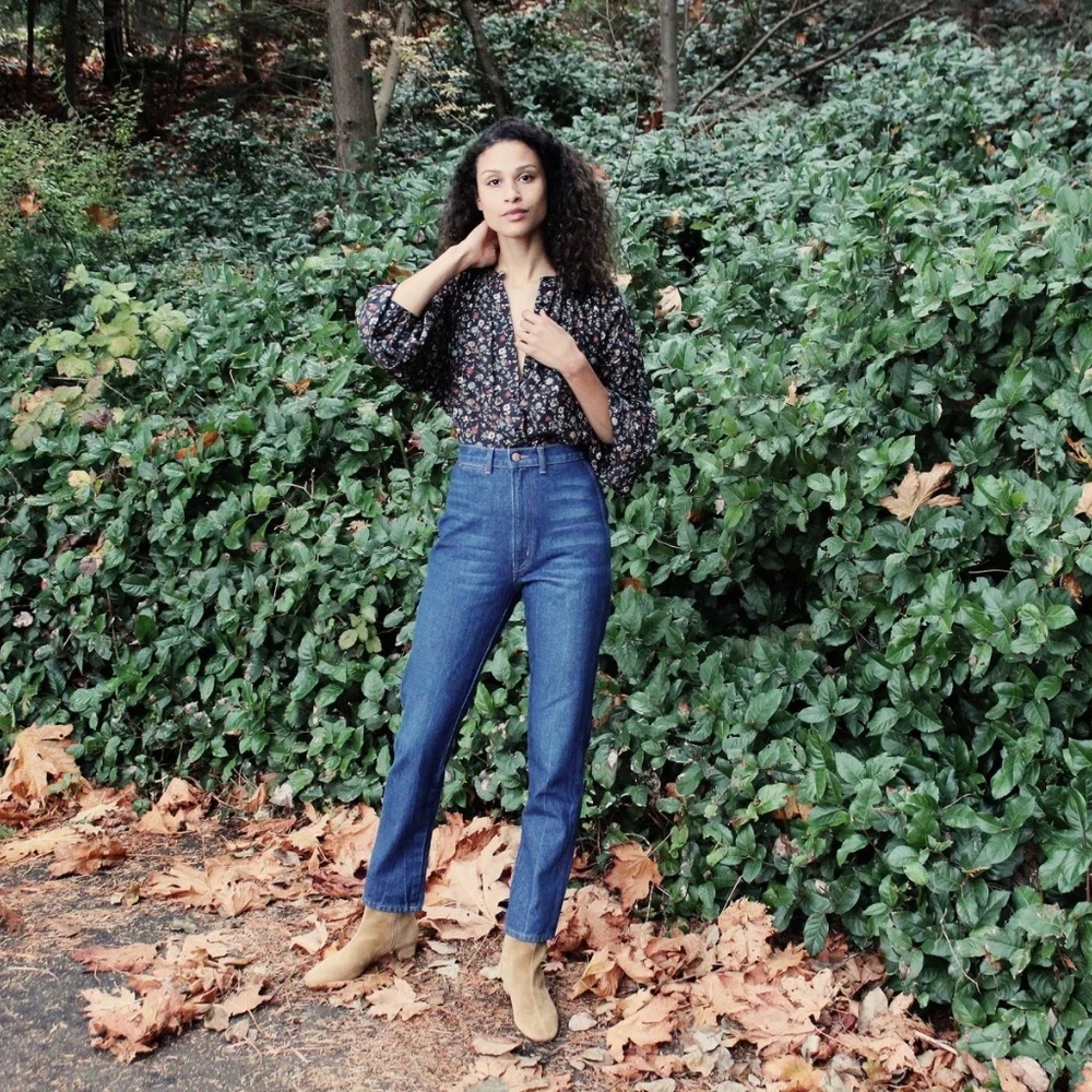 DOEN Lena Black Straight Leg Jeans NWT - Picture 9 of 10